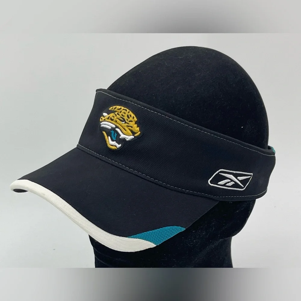 Jacksonville Jaguars Hat Cap Visor Reebok‎ Strapback Football Black Teal White